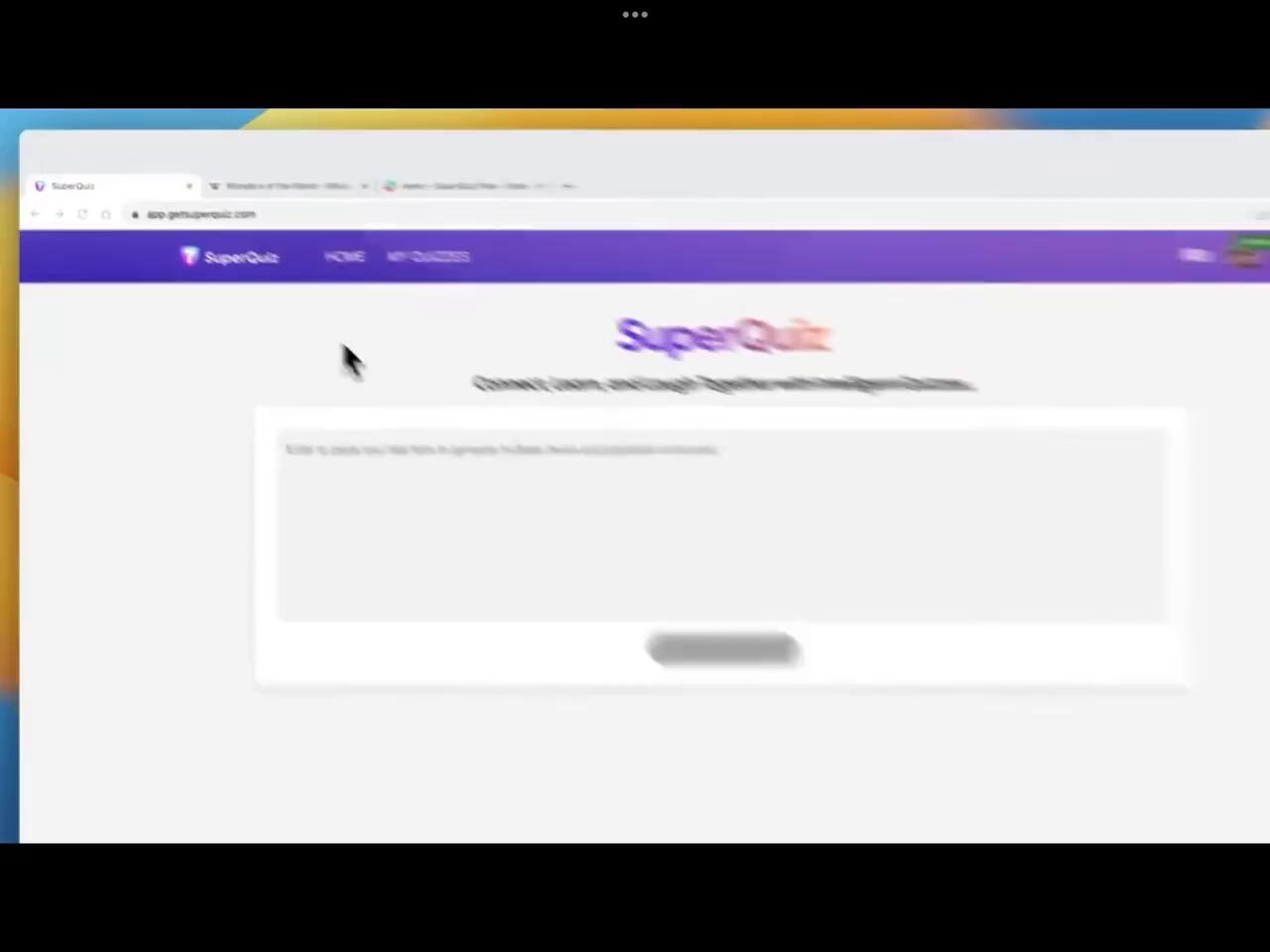 SuperQuiz video 1
